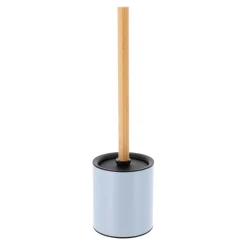 Brosse WC métal Purebamboo Bleu clair