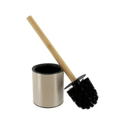 Brosse WC métal Purebamboo Taupe