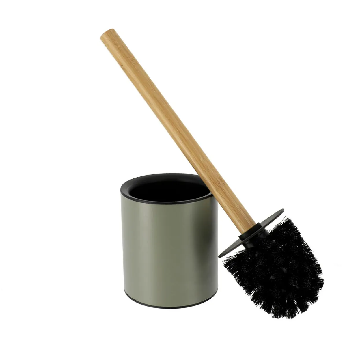 Brosse WC métal Purebamboo Vert kaki
