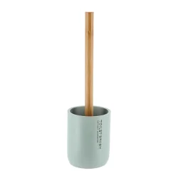 Brosse WC polyrésine Purebamboo Vert eucalyptus
