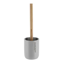 Brosse WC polyrésine Purebamboo Gris clair