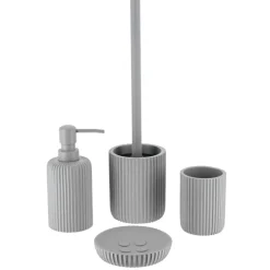 Brosse WC Timeless Strié Gris clair