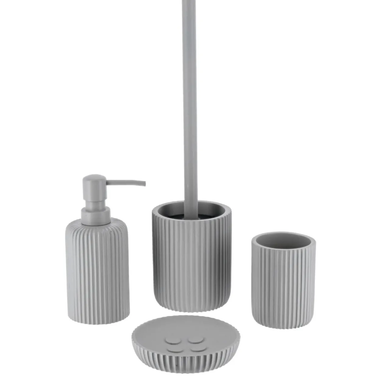 Brosse WC Timeless Strié Gris clair