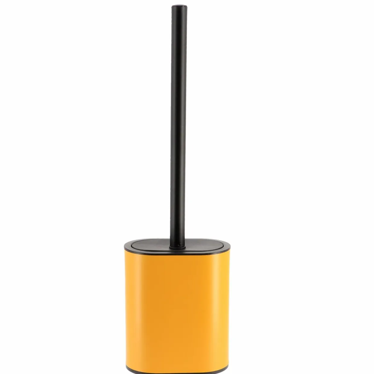 Brosse WC à tête plate Black Line Ocre/Noir