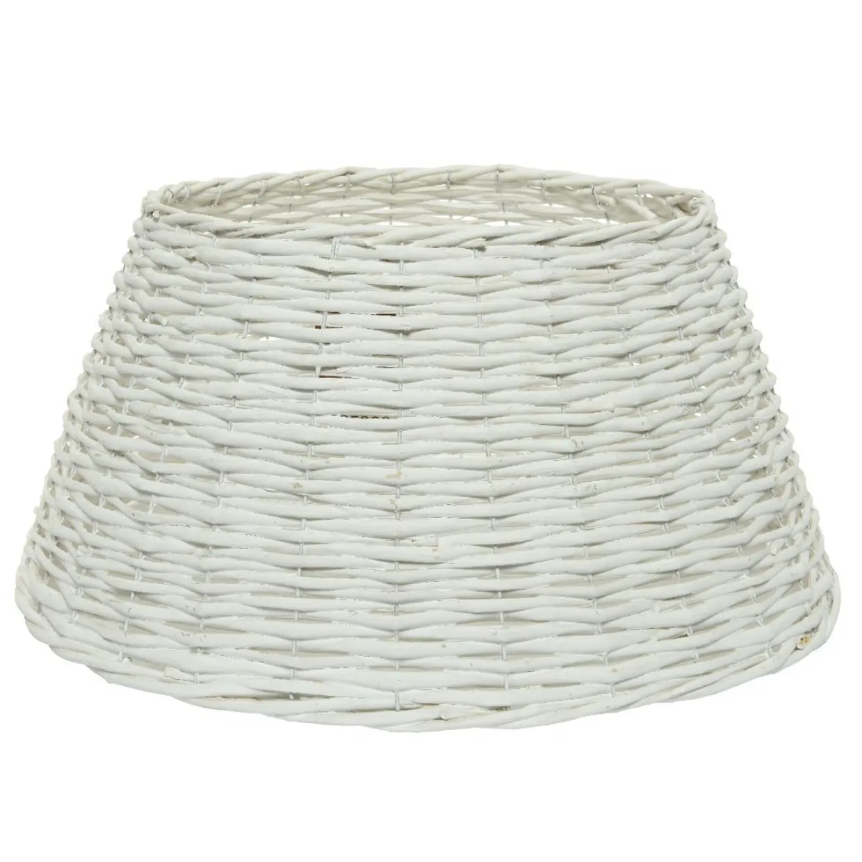 Cache pied de sapin en osier (D70 cm) Saule tressé Blanc