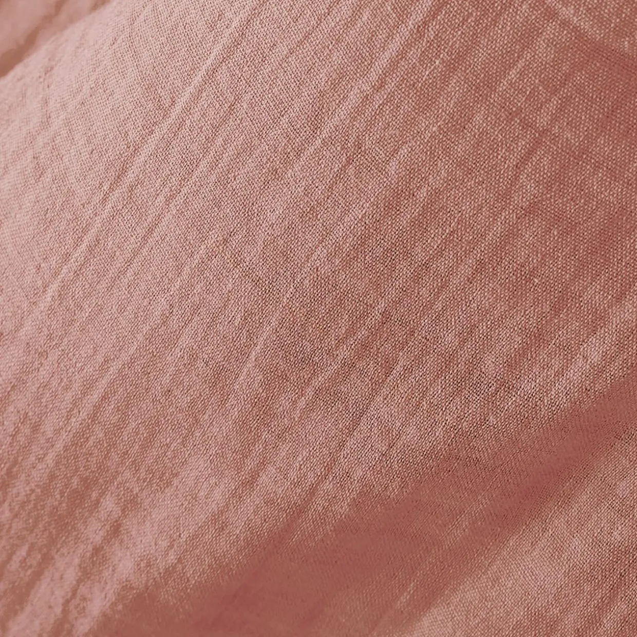 Cache-sommier Gaze de coton (180 x 200 cm) Gaïa Rose pêche
