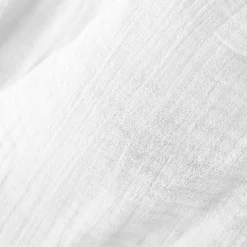 Cache-sommier Gaze de coton (140 x 190 cm) Gaïa Blanc chantilly