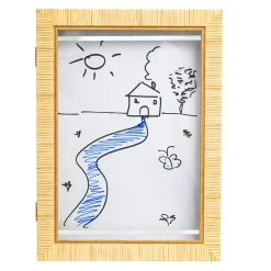 Cadre à dessin mural A4 Théa Beige
