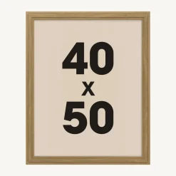Cadre photo mural bois (40 x 50 cm) Alix Marron