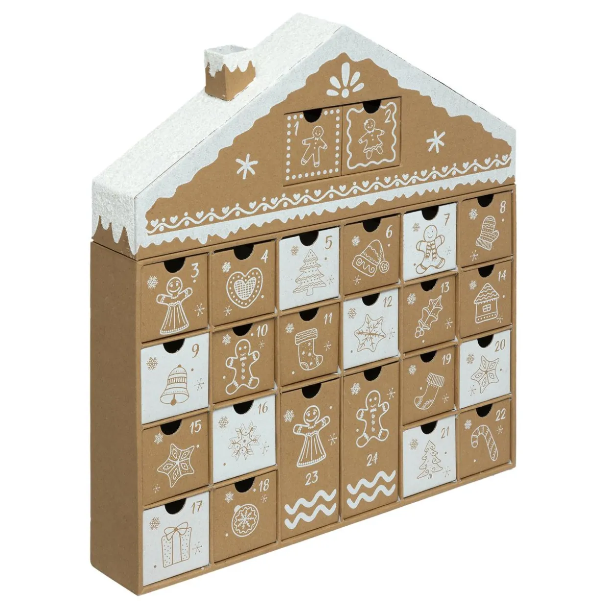 Calendrier de l'Avent à remplir Maison Pain d'épices