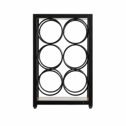 Casier range-bouteilles industriel 6 emplacements (H20 cm) Sacha Noir