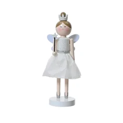 Casse-noisette en bois (H38 cm) Fée princesse Blanche
