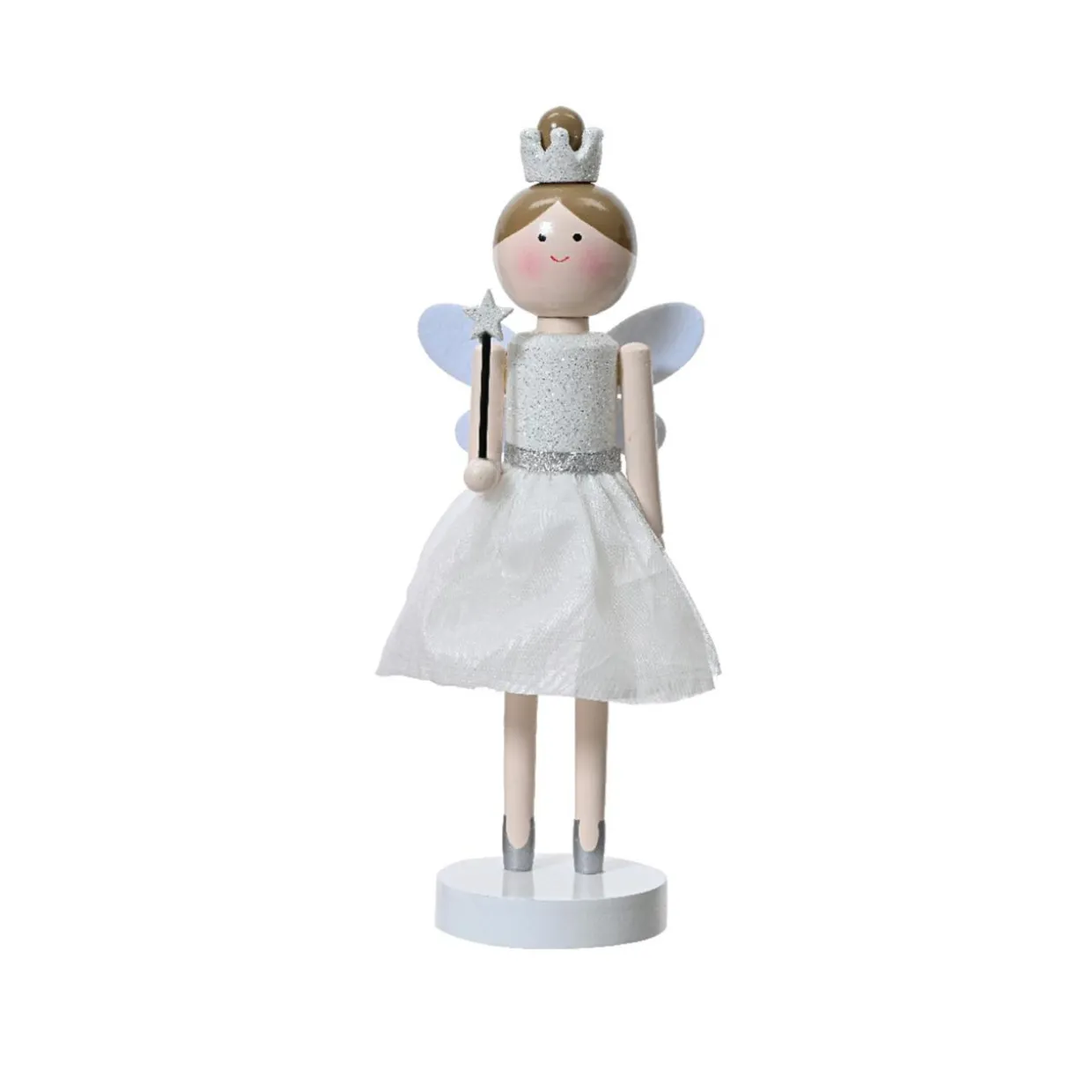 Casse-noisette en bois (H38 cm) Fée princesse Blanche
