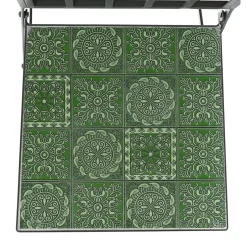 Chaise bistrot pliable en mosaïque Aveiro Vert olive