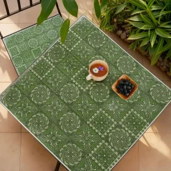 Chaise bistrot pliable en mosaïque Aveiro Vert olive