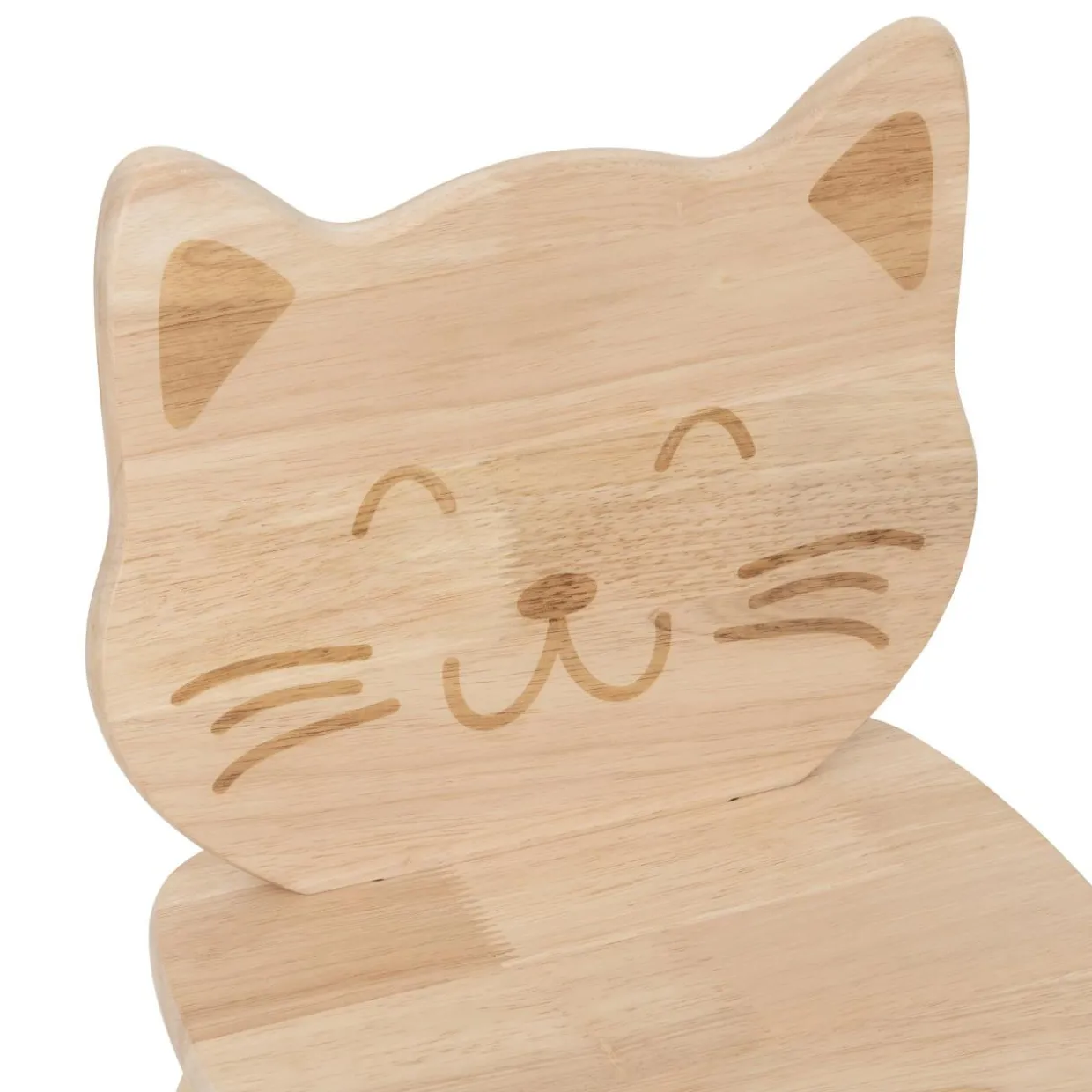 Chaise enfant bois (H50 cm) Chaton Pia Beige