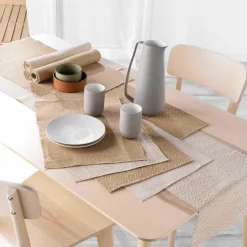 Chemin de table jute (140 x 35 cm) Modalie Beige