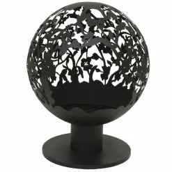 Cheminée brasero extérieur (D50 x H63 cm) Ajourée Noir