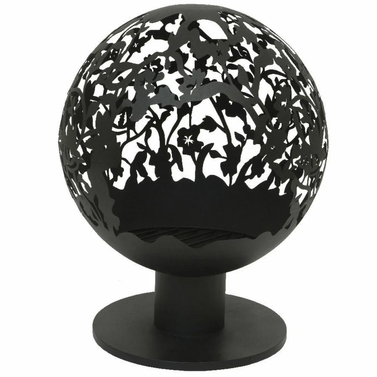 Cheminée brasero extérieur (D50 x H63 cm) Ajourée Noir