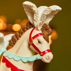 Cheval à bascule (H18 cm) Cirque de Noël