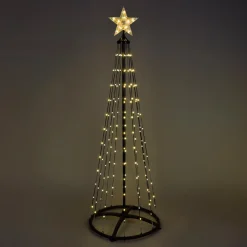 Cône lumineux Digital 370 Micro Led (H210 cm) Twinkling Noir et blanc Chaud