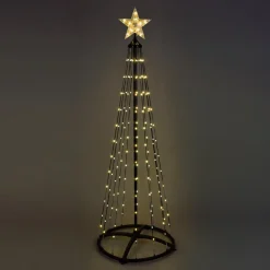 Cône lumineux Digital 550 Micro Led (H300 cm) Twinkling Noir et blanc chaud