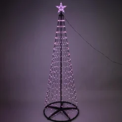Cône lumineux Digital 370 Micro Led (H210 cm) Twinkling Noir et Multicolore