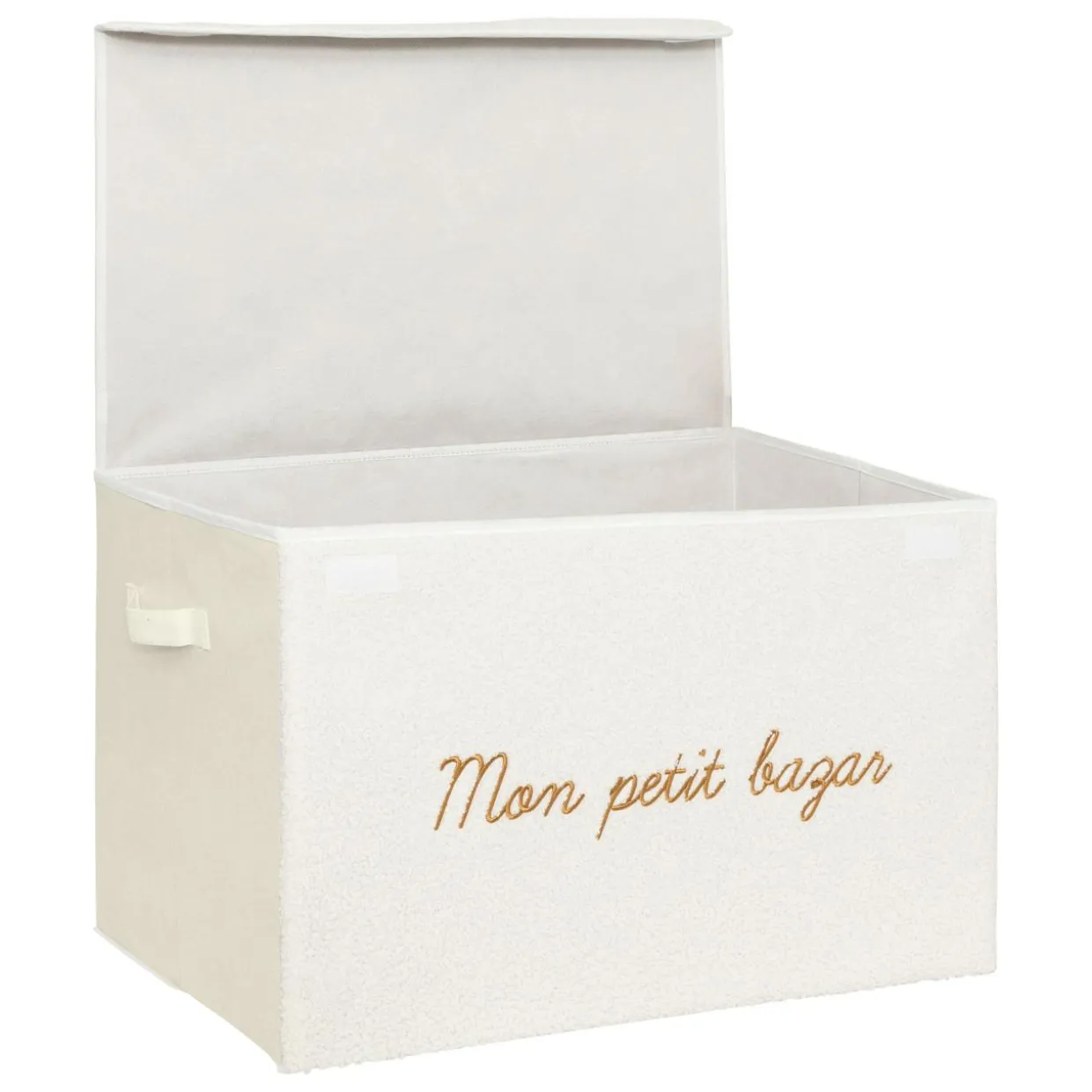 Coffre de rangement pliable enfant bouclette (36 x 57 cm) Yuma Blanc