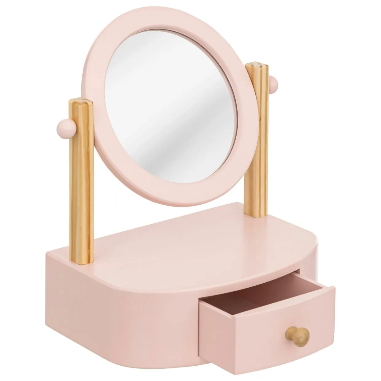 Coiffeuse à poser enfant bois (H28 cm) Louna Rose