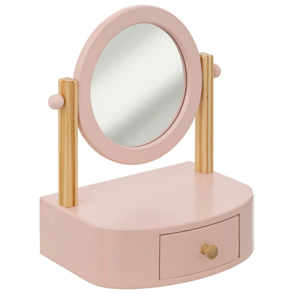 Coiffeuse à poser enfant bois (H28 cm) Louna Rose