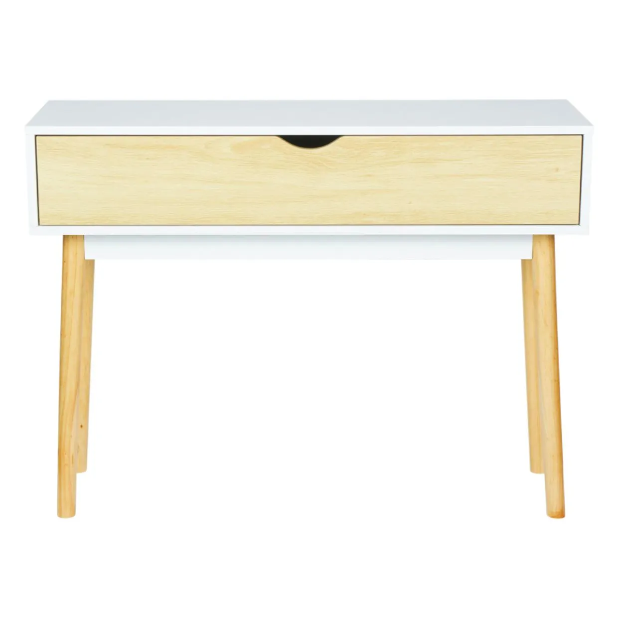 Console bois (H75 cm) Hortense Blanche