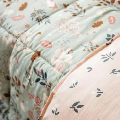 Couette imprimée enfant et sa taie d'oreiller (140 x 200 cm) Tamia Multicolore