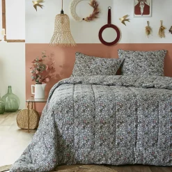 Couette imprimée tempérée (140 x 200 cm) et une taie coton Malia Multicolore