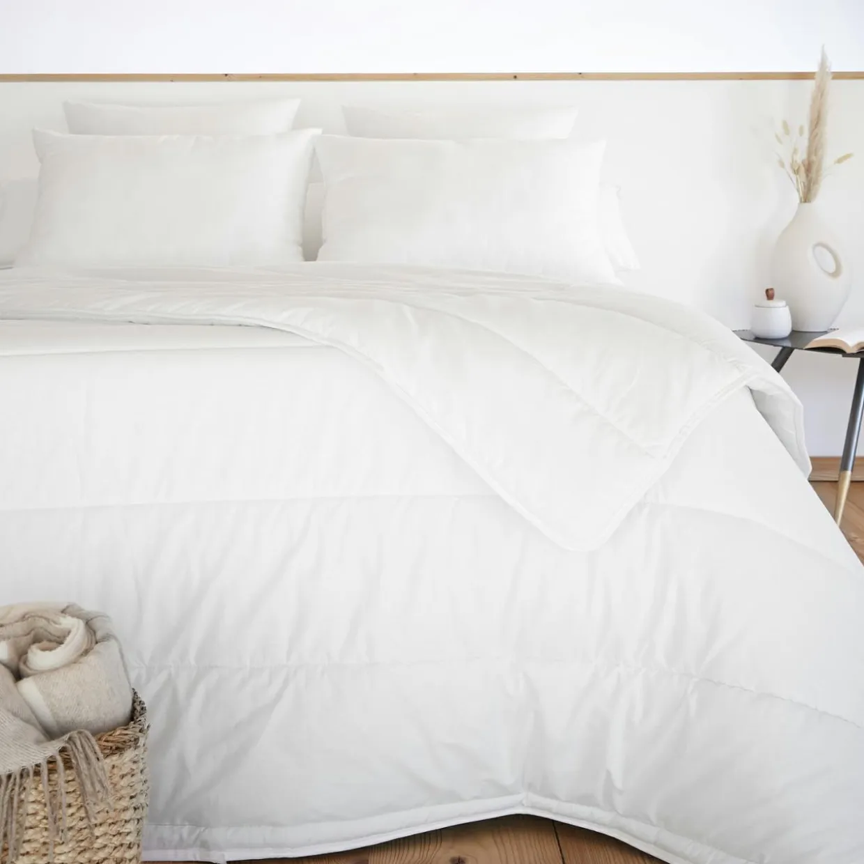 Couette tempérée coton anti acarien (140 x 200 cm) Celeste Blanche