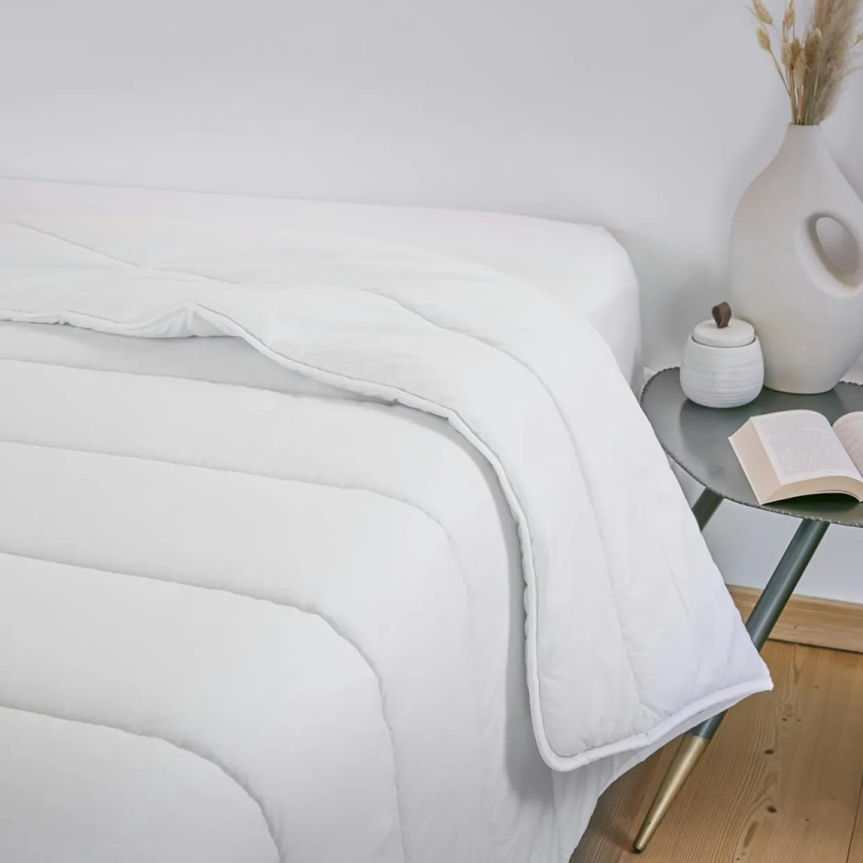 Couette tempérée coton anti acarien (140 x 200 cm) Celeste Blanche