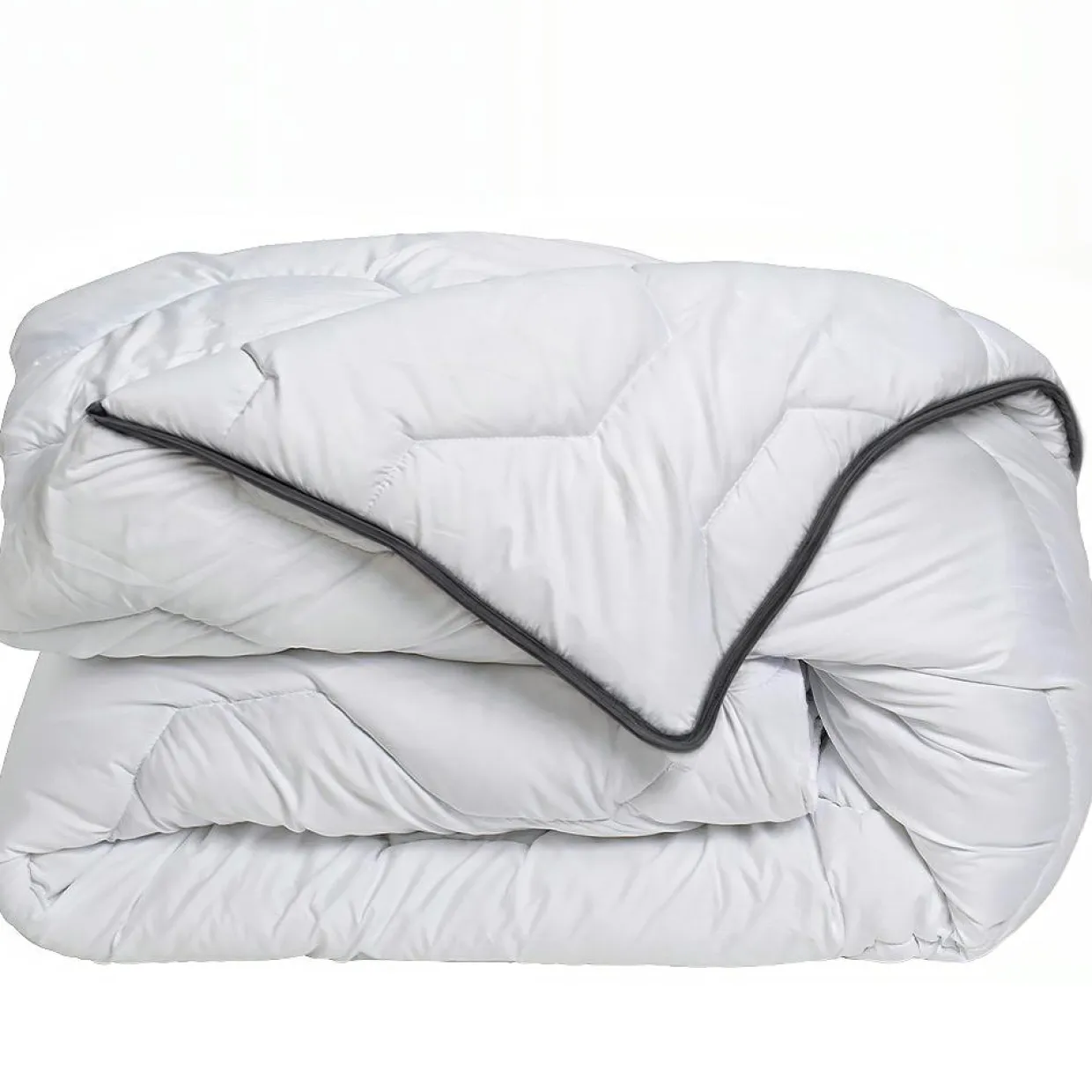Couette très chaude enveloppe percale de coton (200 x 200 cm) Galaxie Blanche