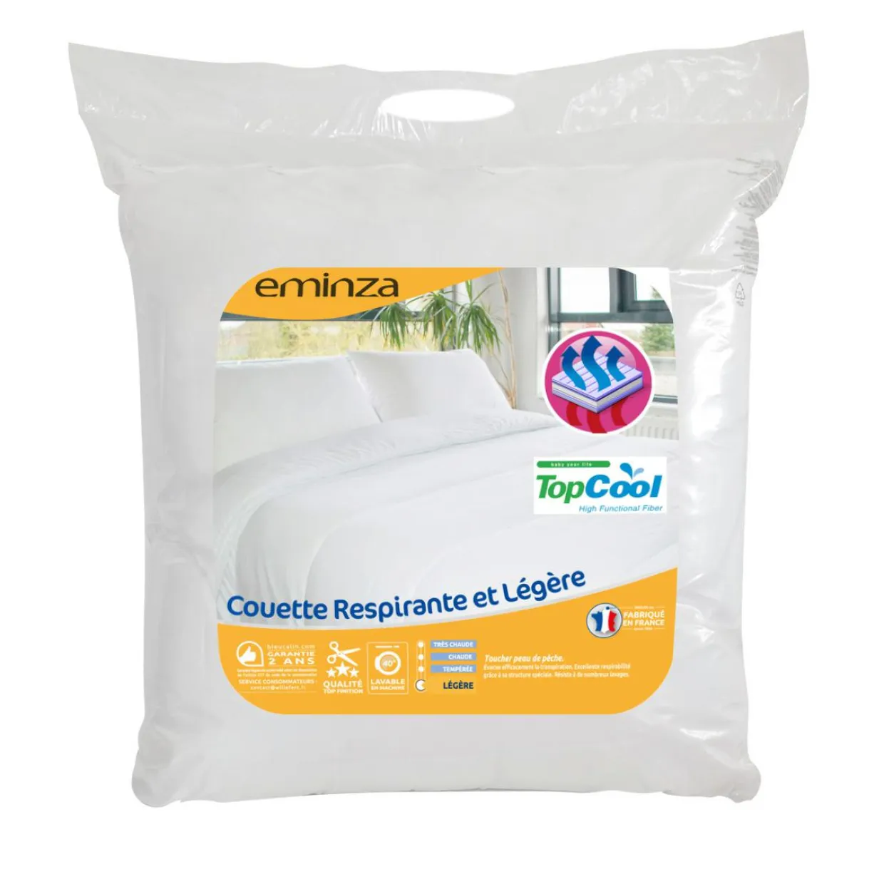 Couette (240 x 220 cm) Respirante et Légère Blanche