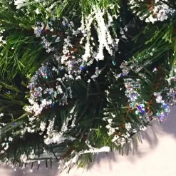 Couronne de Noël sapin (D50 cm) Finley Vert enneigé