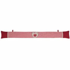 Coussin bas de porte coton (90 x 10 cm) Marianne Rouge
