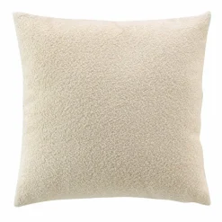 Coussin carré bouclette (45 cm) Wooly Ecru
