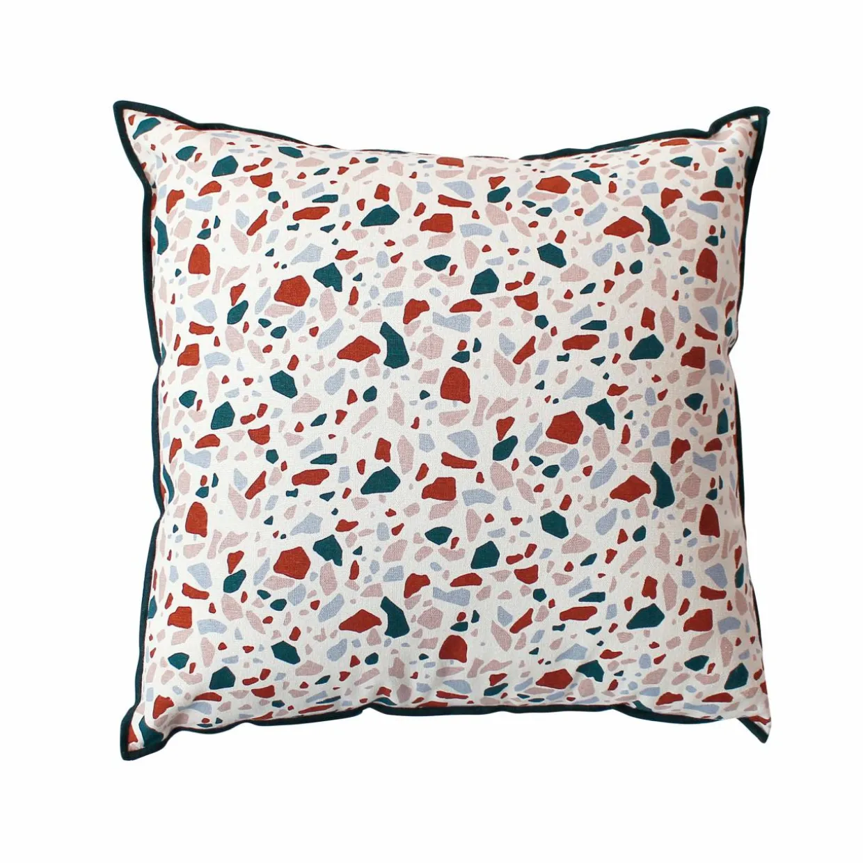 Coussin carré coton (40 cm) Terrazzo Multicolore