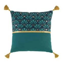 Coussin carré coton (40 x 40 cm) Artchic Bleu