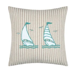 Coussin carré coton (45 x 45 cm) Barbade Beige