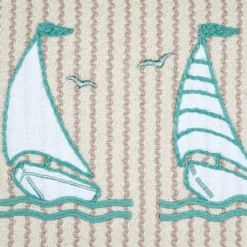 Coussin carré coton (45 x 45 cm) Barbade Beige