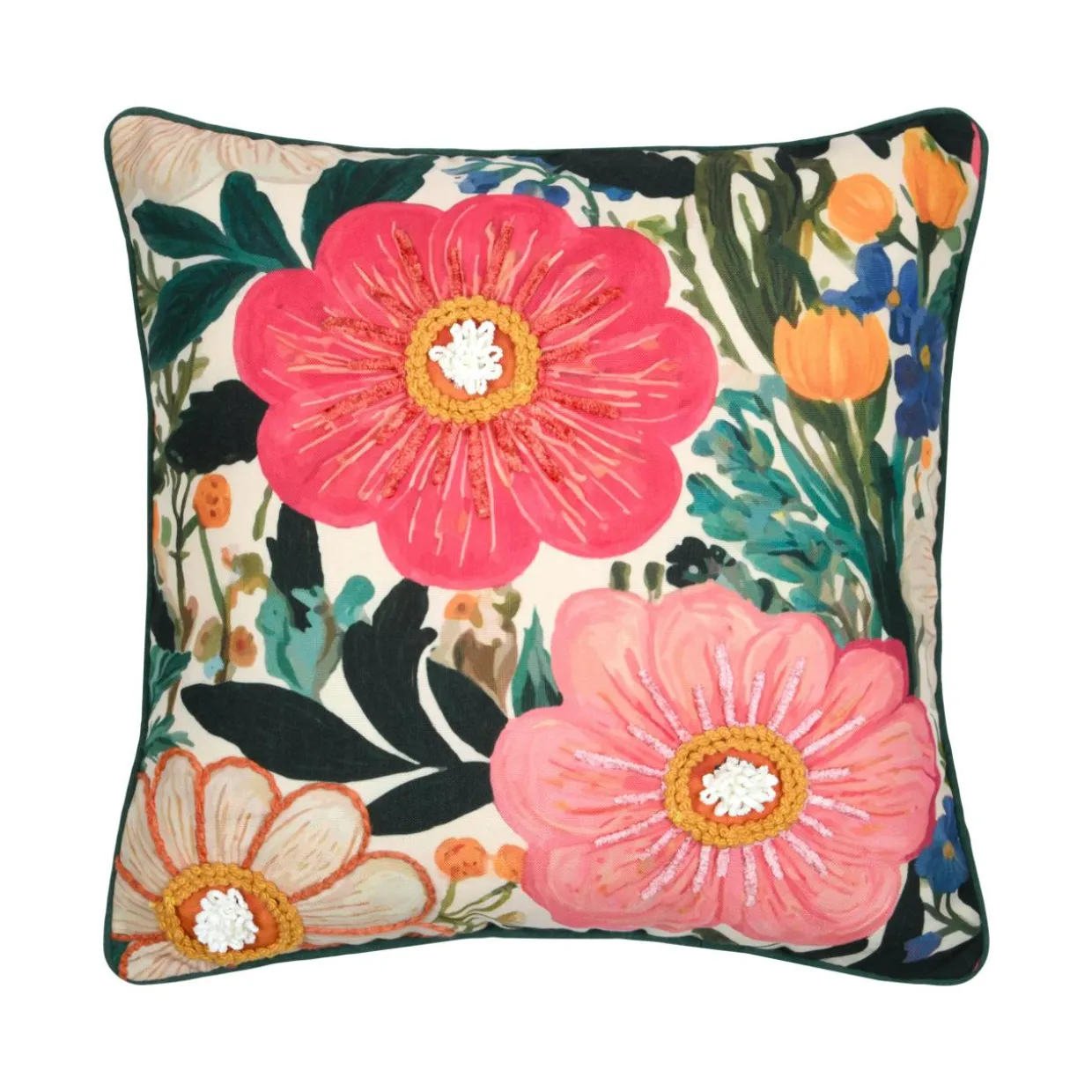 Coussin carré coton (45 x 45 cm) Betty Multicolore
