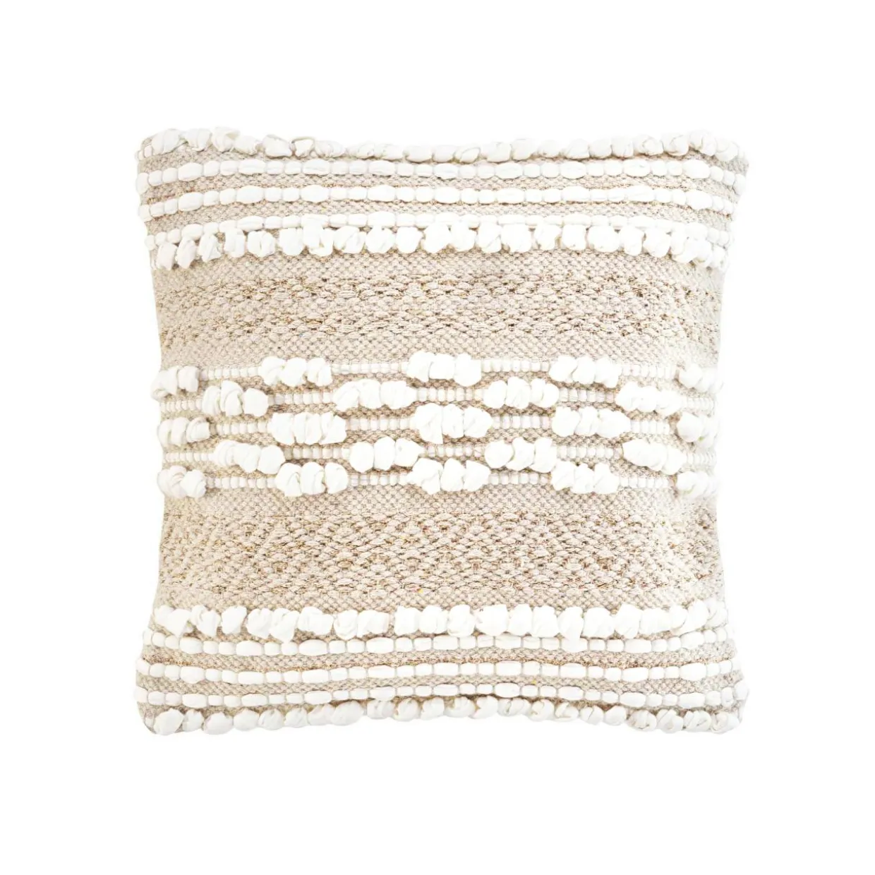 Coussin carré coton (40 x 40 cm) Blanca Beige