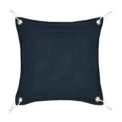 Coussin carré coton (45 x 45 cm) Bordemer Blanc