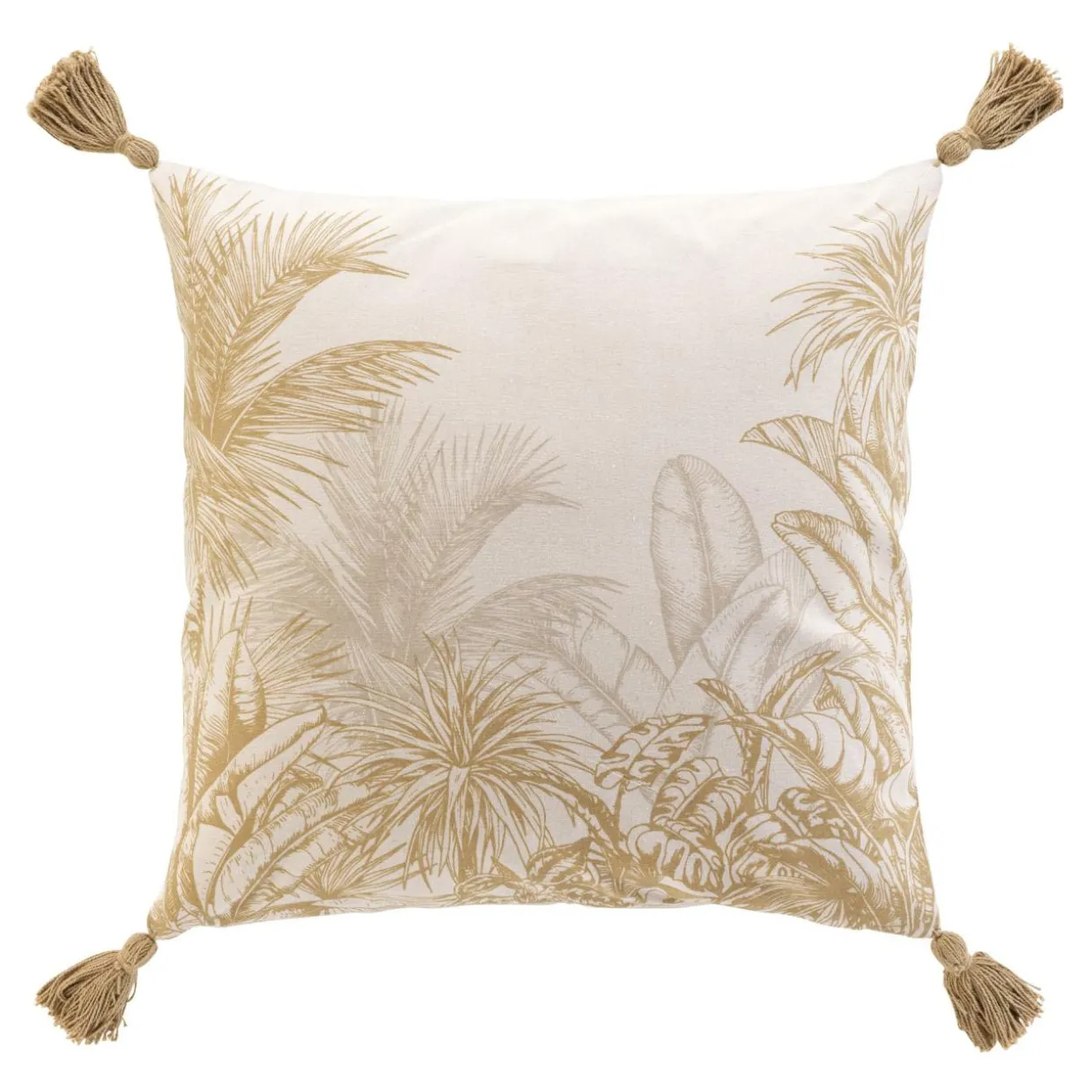 Coussin carré coton (45 x 45 cm) Dune Ecru
