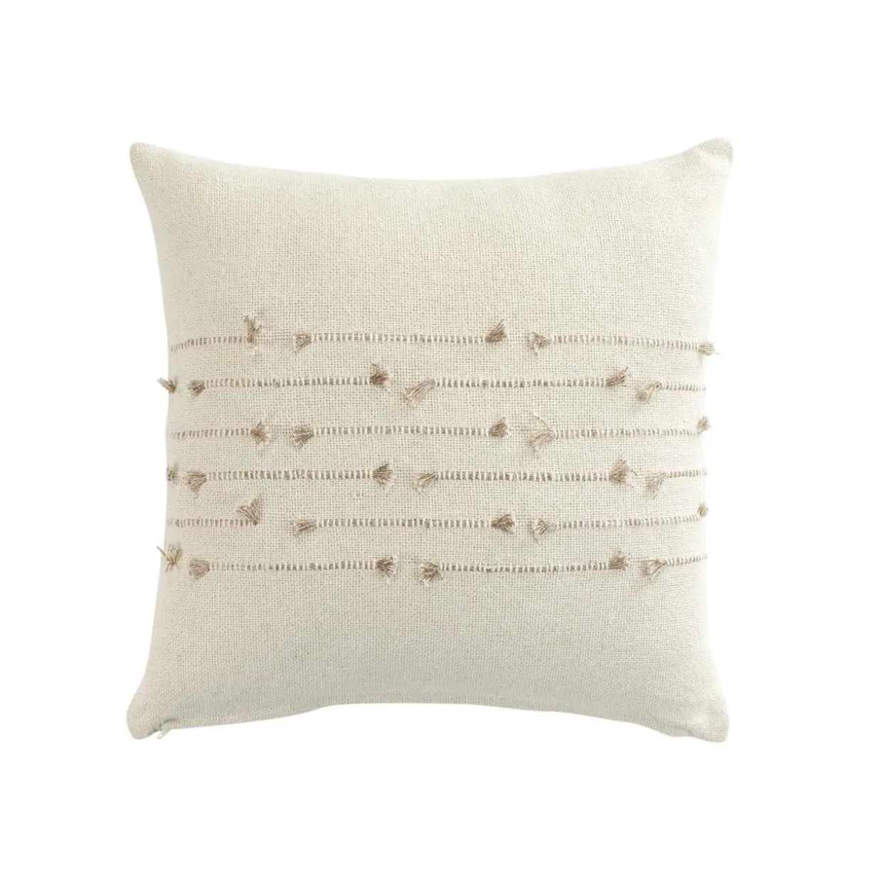 Coussin carré coton (40 x 40 cm) Golden sunset Blanc
