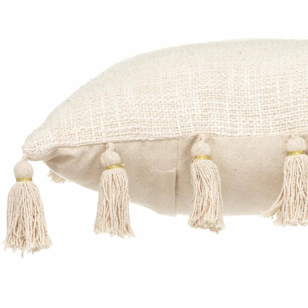 Coussin carré coton (50 x 50 cm) Gypsy Ivoire